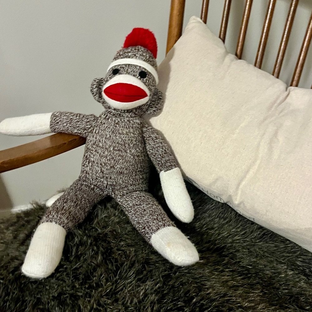 Beautiful Classic Pennington Sock Monkey Stuffed Animal 20” Full Size